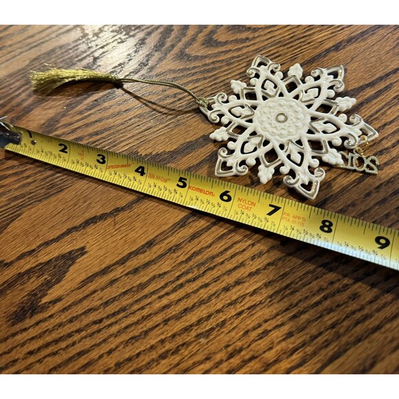 Lenox 2012 China Snowflake Ornament #813684 Box Christmas Holiday Tree - Picture 8 of 11
